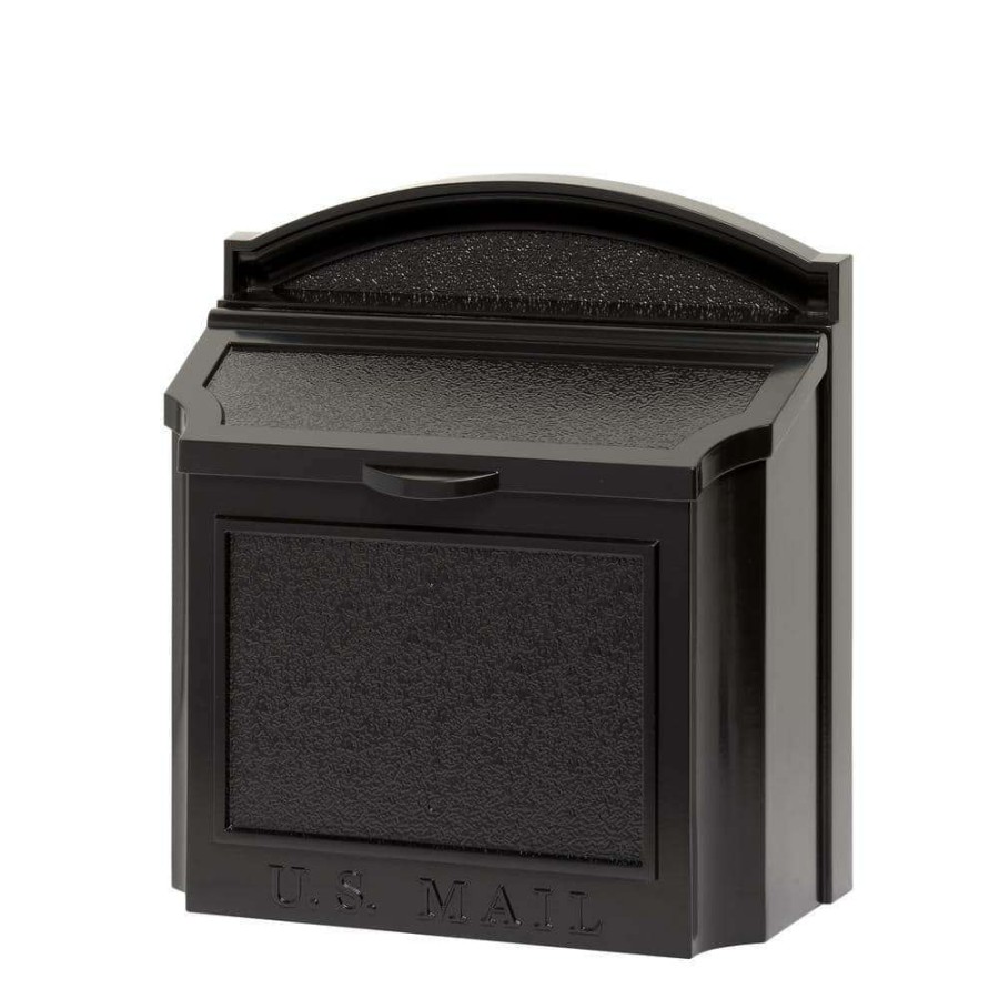 Mailboxes * | Whitehall Products Black Wall Mailbox