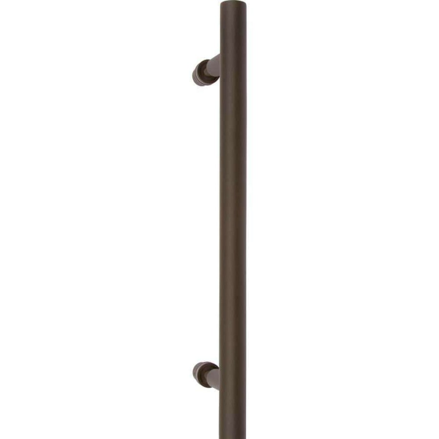 Door Hardware * | Delaney Hardware 15-3/4 In. Bronze Barn Door Hardware Round Pull Handle