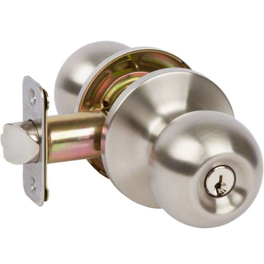 Door Hardware * | Delaney Hardware Belton Classic Style Stainless Steel Round Entry Door Knob