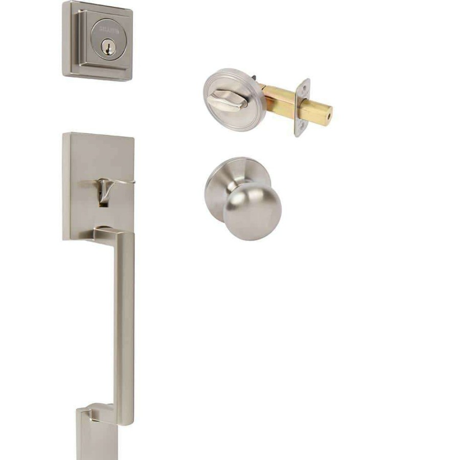 Door Hardware * | Delaney Hardware Avino Satin Nickel Single Dummy Door Handleset