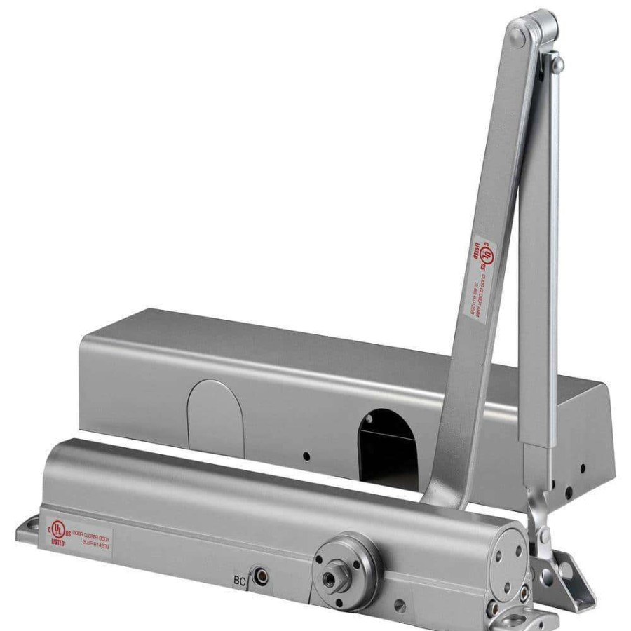 Door Hardware * | Delaney Hardware Medium To Heavy Duty Grade1 Cast Iron Body Gray Finish Commercial Door Closer