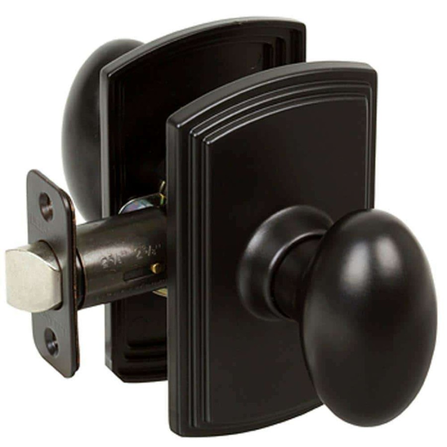 Door Hardware * | Delaney Hardware Italian Collection Canova Black Hall/Closet Door Knob