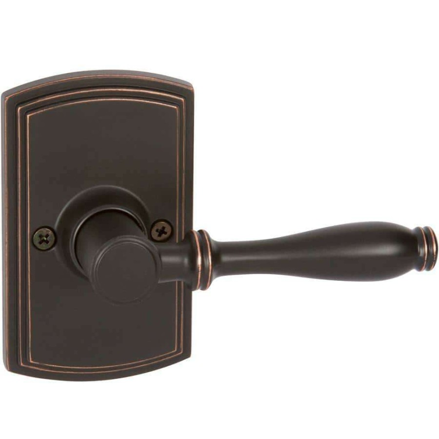 Door Hardware * | Delaney Hardware Italian Collection Sorado Edged Oil-Rubbed Bronze Dummy Door Lever