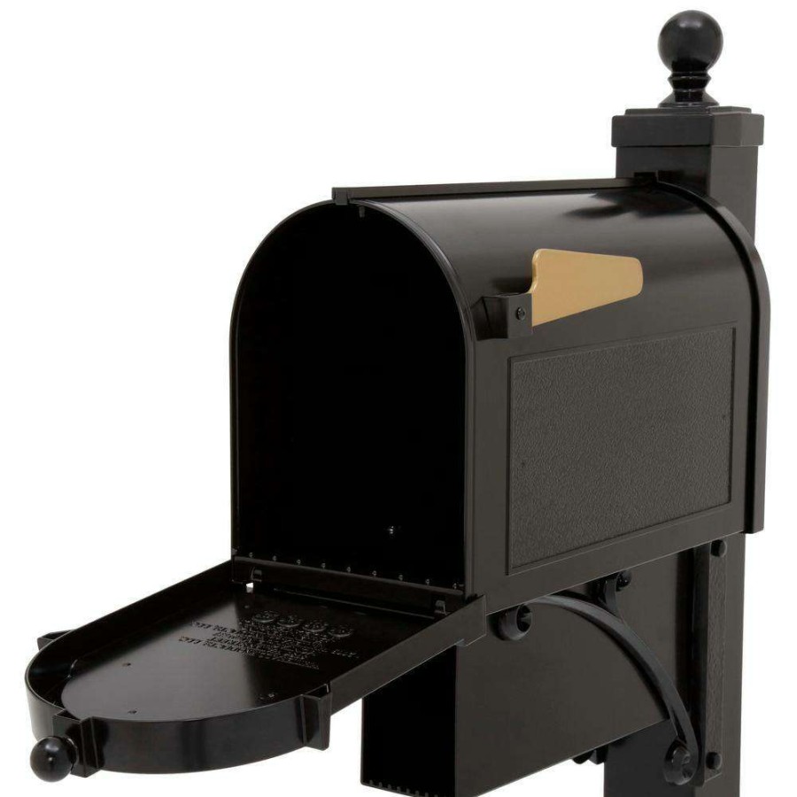 Mailboxes * | Whitehall Products Ultimate Black Streetside Mailbox