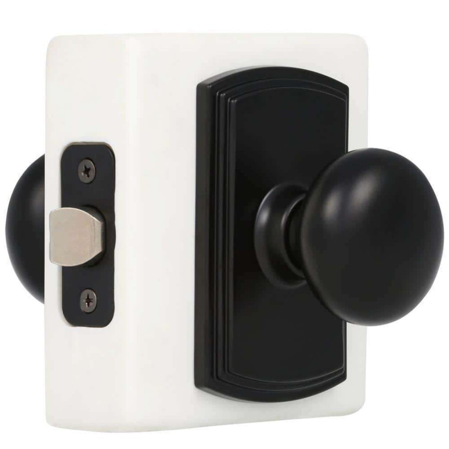 Door Hardware * | Delaney Hardware Italian Collection Santo Black Hall/Closet Door Knob