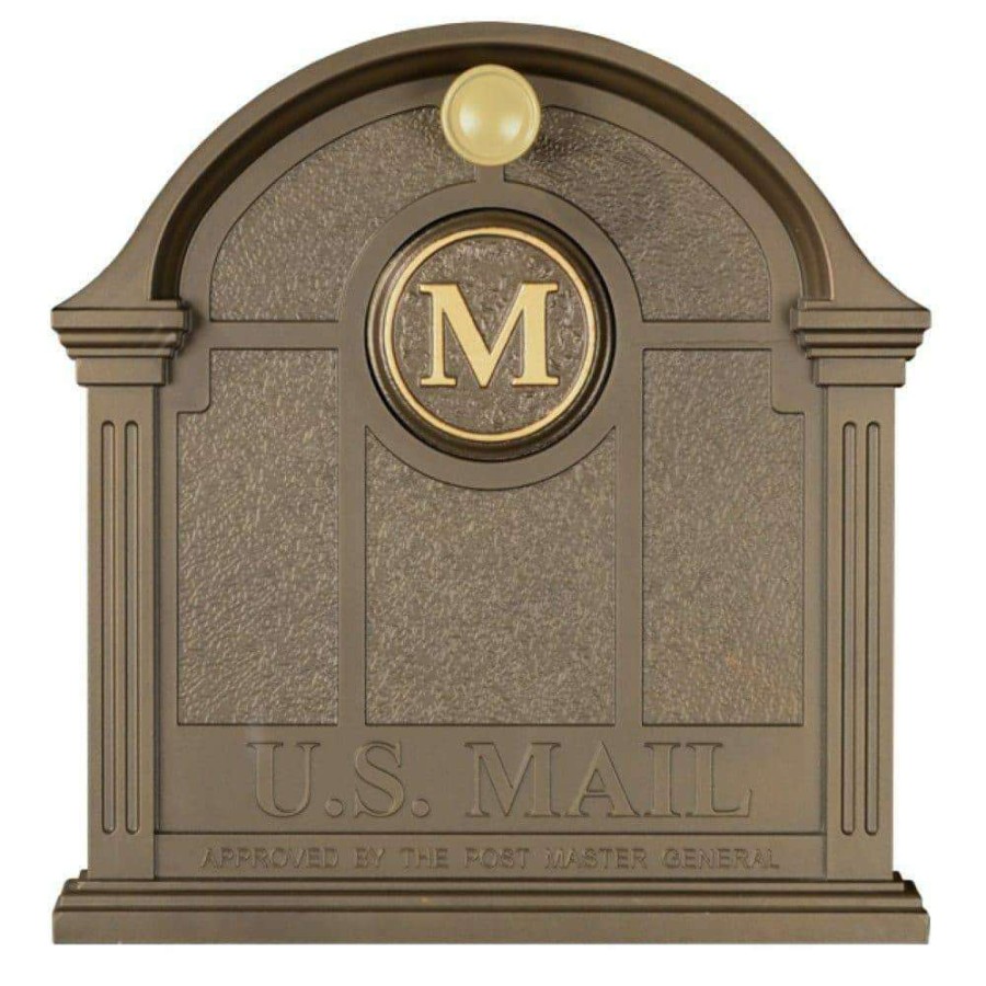 Mailboxes * | Whitehall Products Personalized Bronze Front Door Monogram