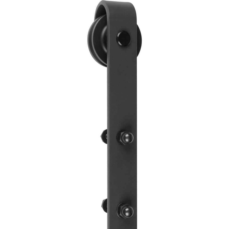 Door Hardware * | Delaney Hardware 1000 Series Black Barn Door Hardware Kit