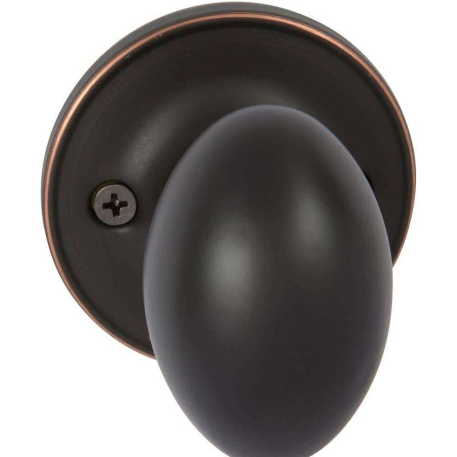 Door Hardware * | Delaney Hardware Carlyle Edged Oil Rubbed Bronze Dummy Door Knob