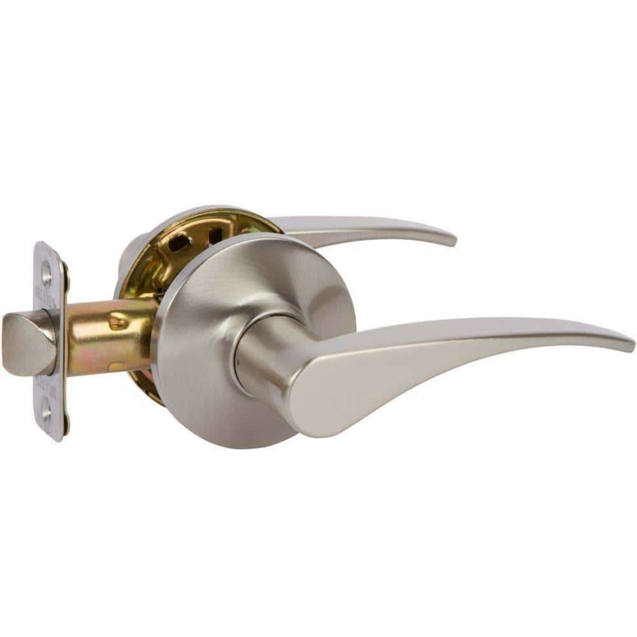 Door Hardware * | Delaney Hardware Contemporary Satin Nickel Dayton Hall/Closet Door Handle