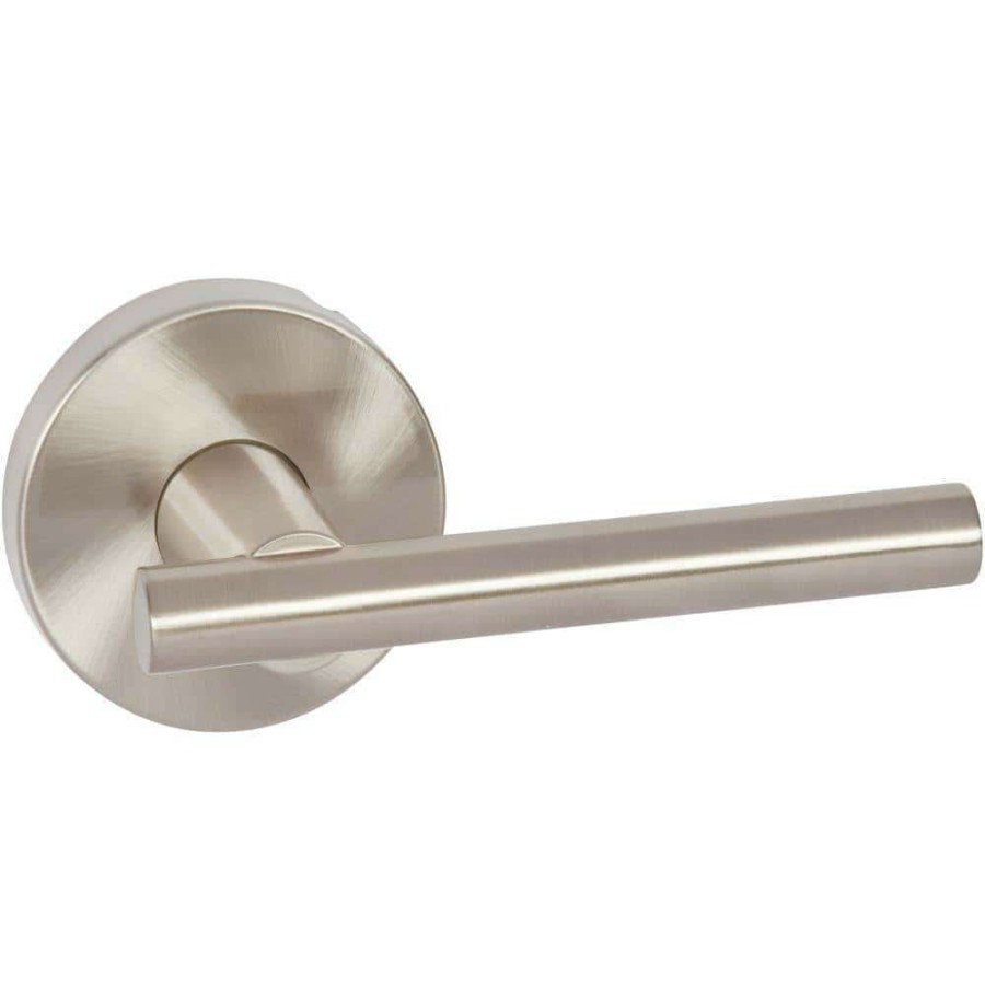 Door Hardware * | Delaney Hardware Contemporary Collection Cira Satin Nickel Dummy Door Lever