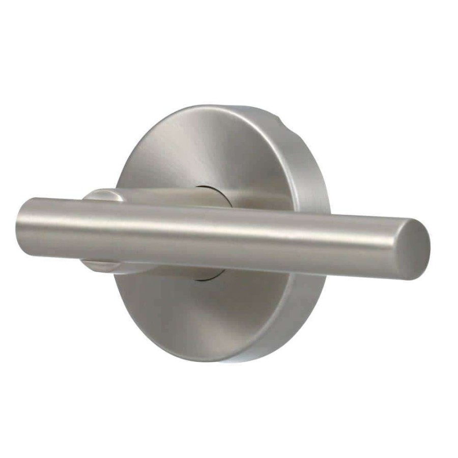 Door Hardware * | Delaney Hardware Contemporary Collection Cira Satin Nickel Dummy Door Lever