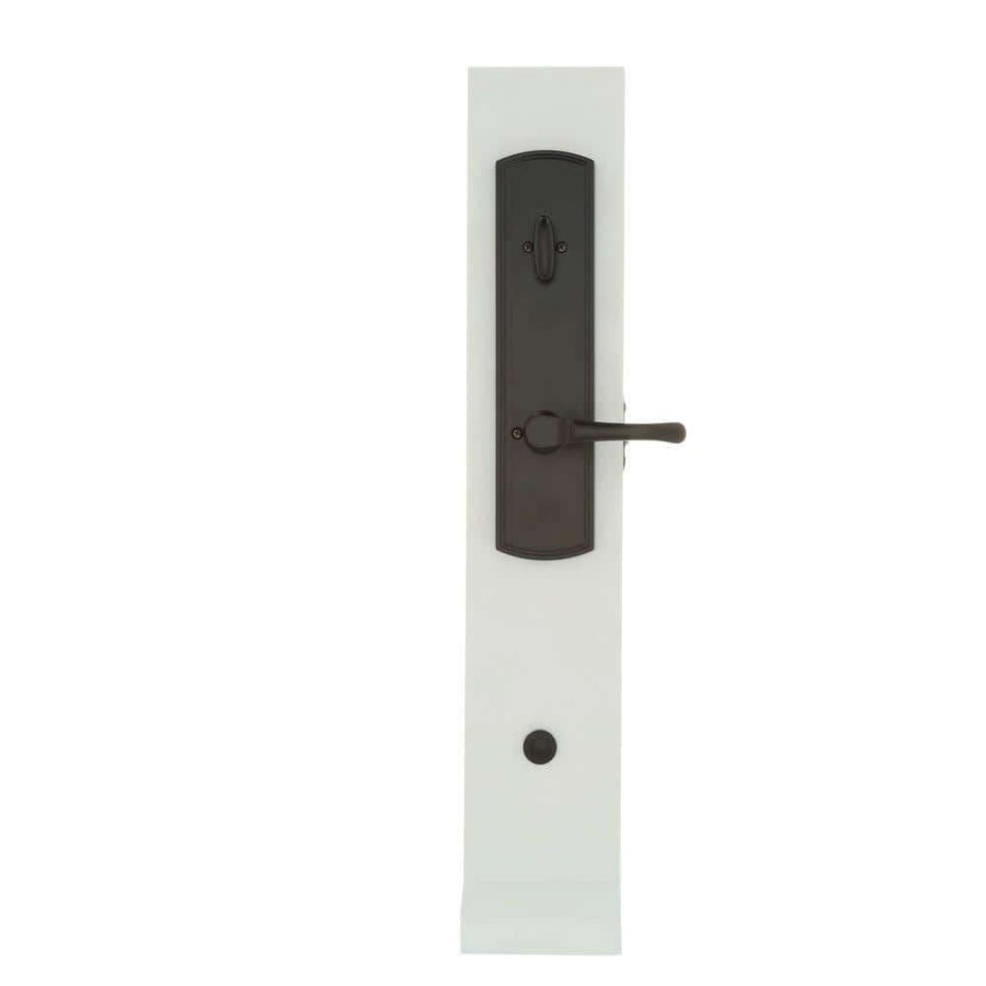 Door Hardware * | Delaney Hardware Italian Collection Briona Single-Cylinder Black Door Handleset With Artino Interior Left-Hand