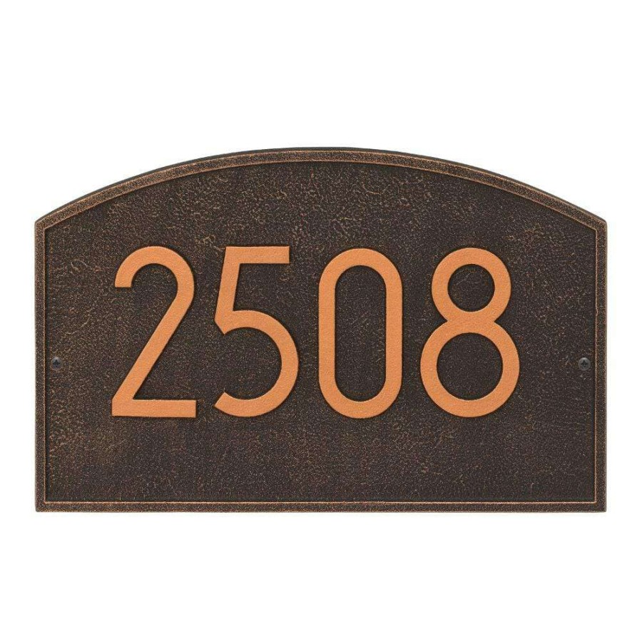 Signage * | Whitehall Products Legacy Modern Personalized Arch Wall Plaque